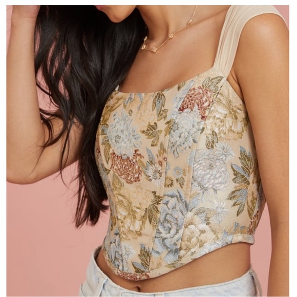 Altar'd State Tops - NEW Altar’d State Corset tapestry top